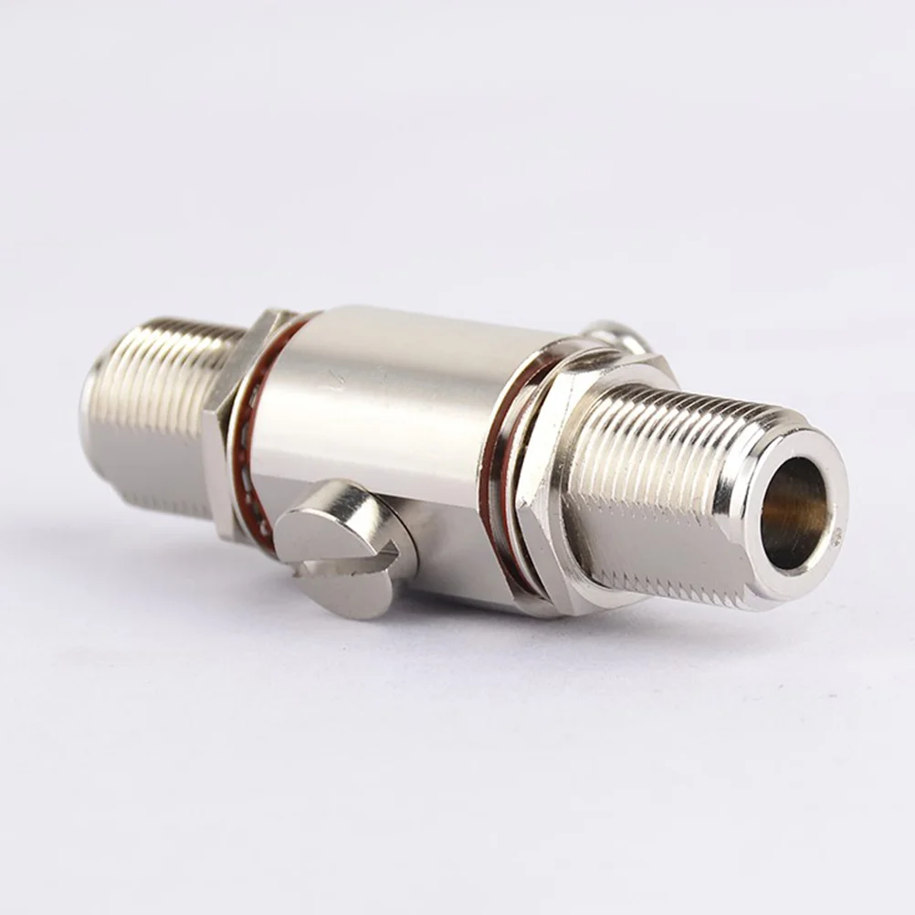 Protection Arrester Nickel-plated Brass Bulkhead Coaxial Surge Protector