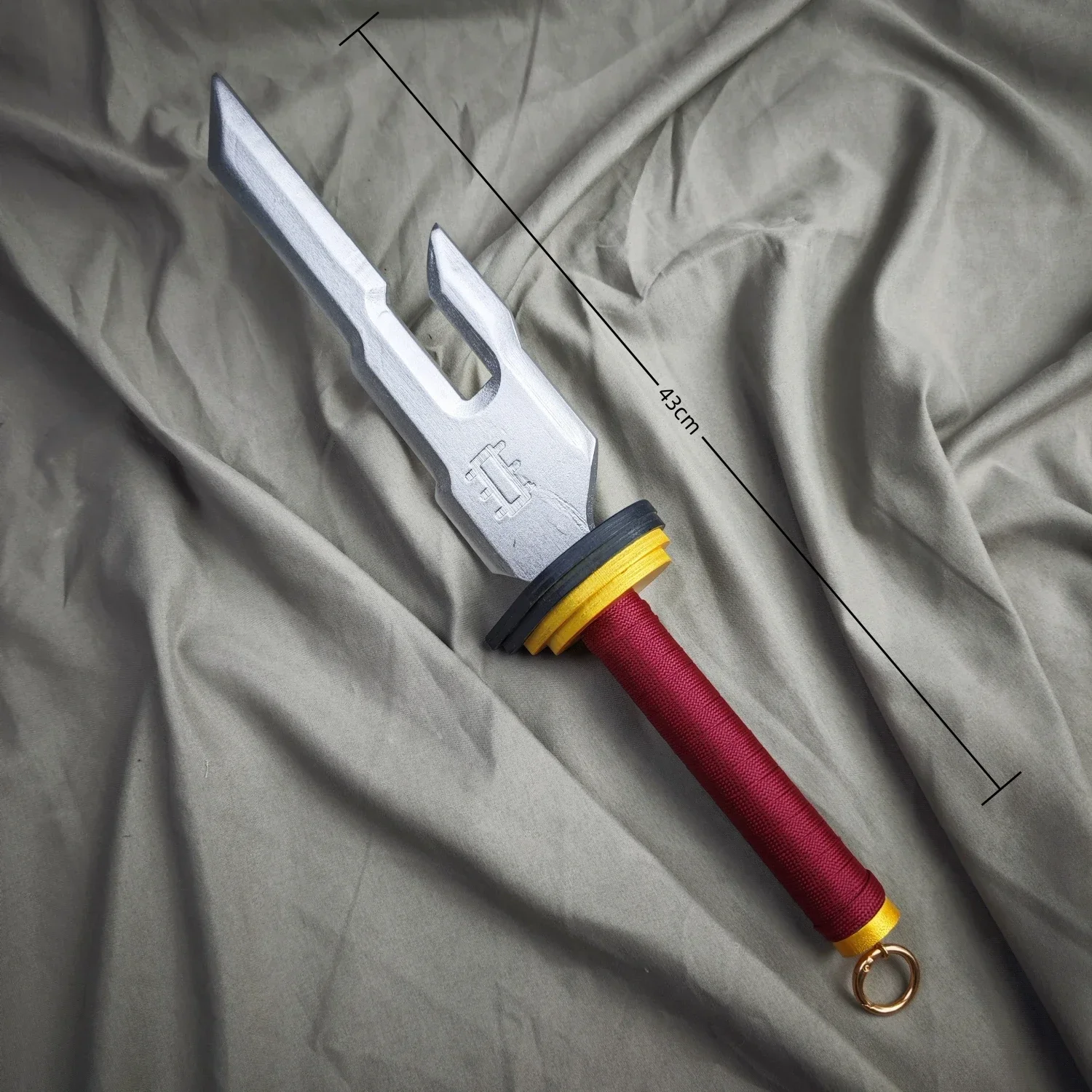 ดาบคาตานะอนิเมะจูจุสึไคเซ็นขนาด 46 ซม. ของสะสมดาบไม้รูปทรงหอกกลับหัว ดาบเทพเจ้า ของเล่นคอสเพลย์ อาวุธจำลอง ของขวัญสำหรับเด็กผู้ชาย