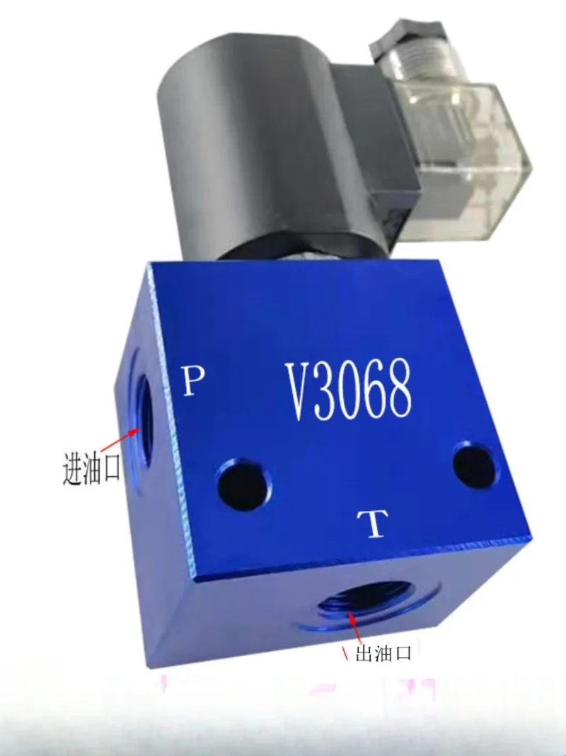 

Hydraulic Solenoid Valve DC24V Check Valve Block SV3068 with SV10-21 Spool Normally Open Solenoid Ball Valve