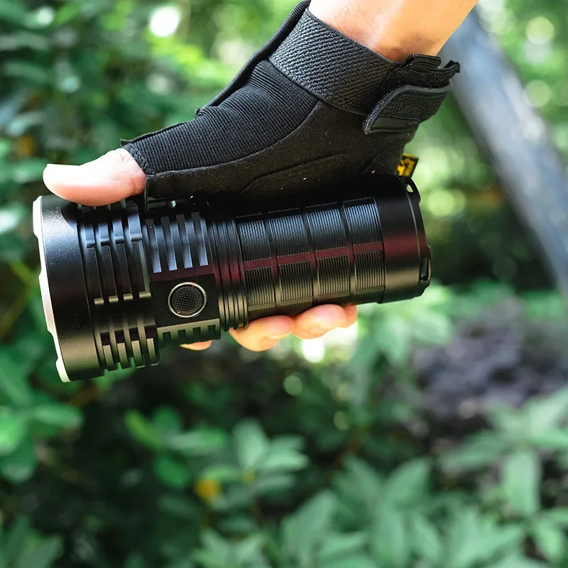 Мощный фонарик Haikelite HK05, пять ламп SFN60, сильный свет, 30000 лм, быстрая зарядка, светодиодный фонарик