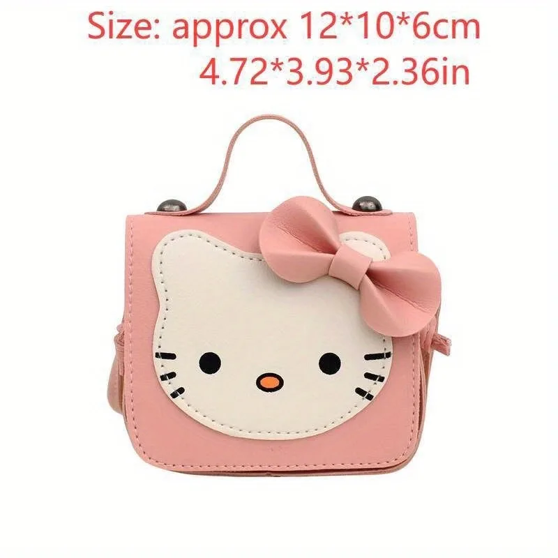 Sanrio Hello Kitty Kawaii słodka torba na ramię z PU nowa moda modna damska torba Crossbody z kokardą idealny prezent dla dziewczyny