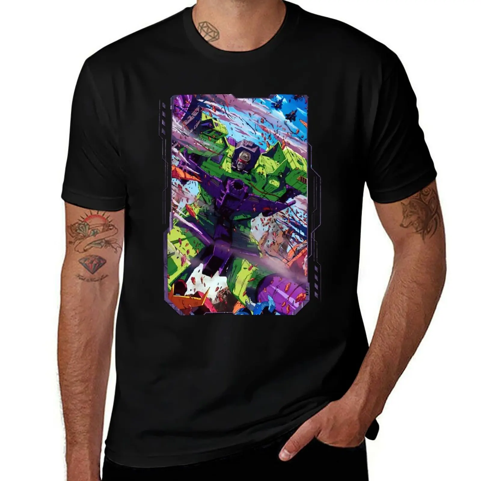 Devastator T-Shirt Basic Breathable Solid Color T-Shirt