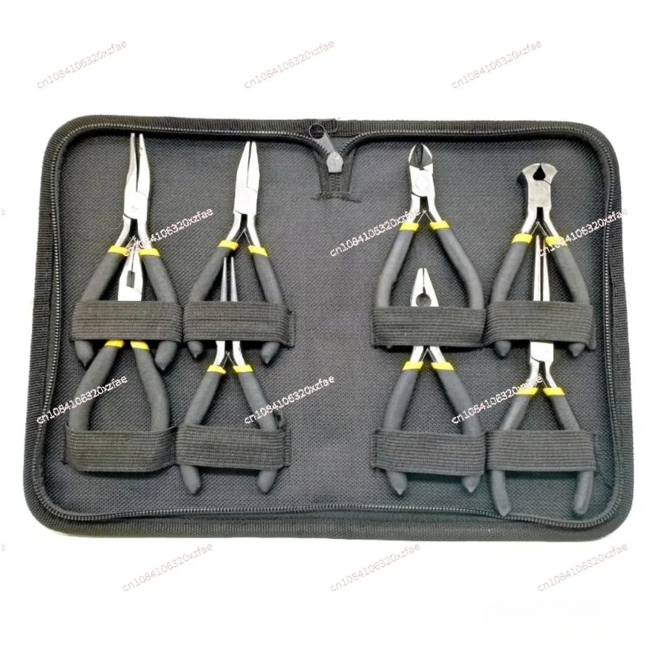 Carbon Steel Jewelry Plier Sets Flat Nose / Sharp-Nose 8PCS Mini Jewelry Pliers