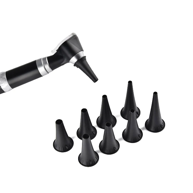 2.4/3/4/5mm Medical Reusable Otoscopio Non Disposabe Speculum Otoscope Tip Accessory Parts Ear Nozzle Specula Cone for Otoscope