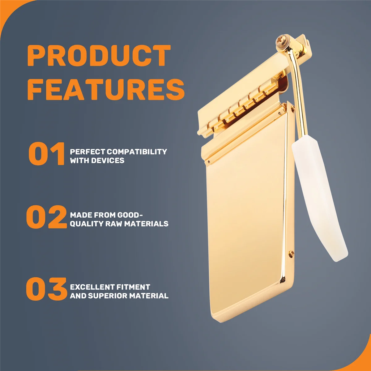 NN89R 1PC Long Verson Maestro Vibrola Vibrato 트레몰로 브리지 SG LP 스타일 일렉트릭 기타 부품