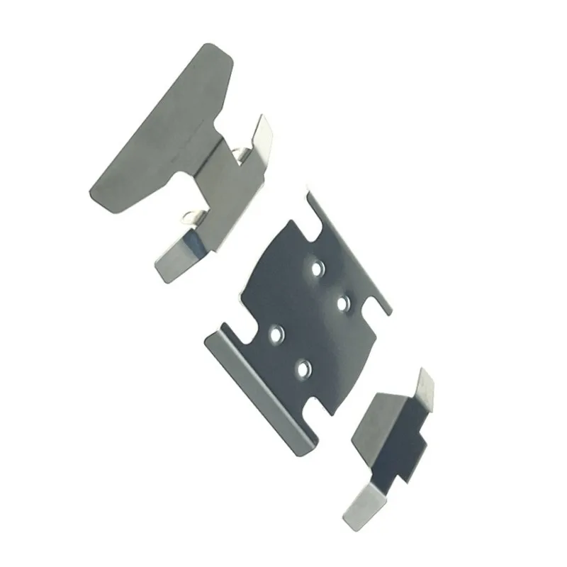 Fit For MJX 1/18 H18P RC Car Parts Metal Upgrade 304 Stainless Steel Mirror Surface Chassis Armor