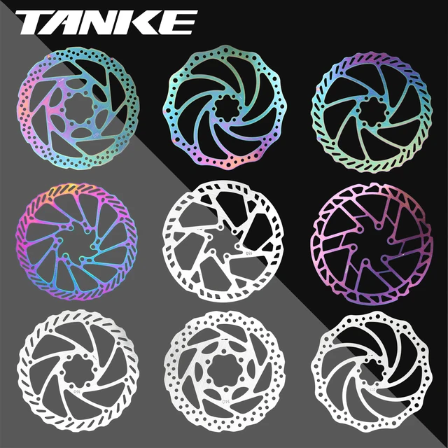 TANKE Bike Disc Brake 140 160 180 203 Rotors With Bolts Hydraulic Brake Road Mountain Bicycle MTB Oil Slick Rotor Części rowerowe