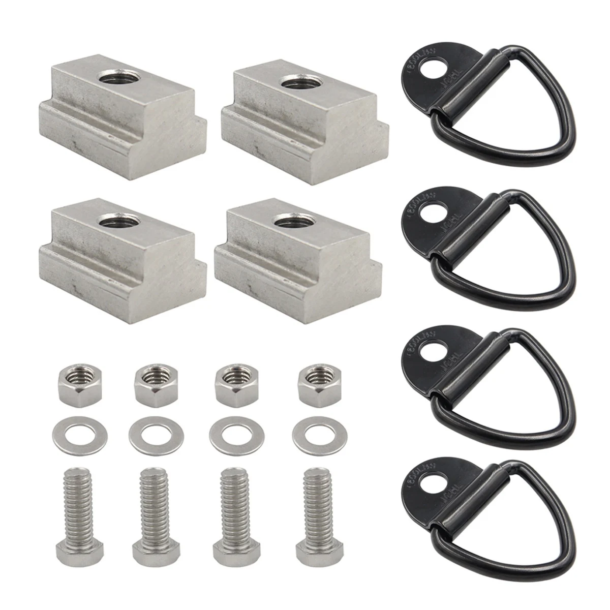 Bed Deck Rails Cleat Tie Down Anchors Rings Trailers Hook Cargo Bolt for Toyota Tacoma