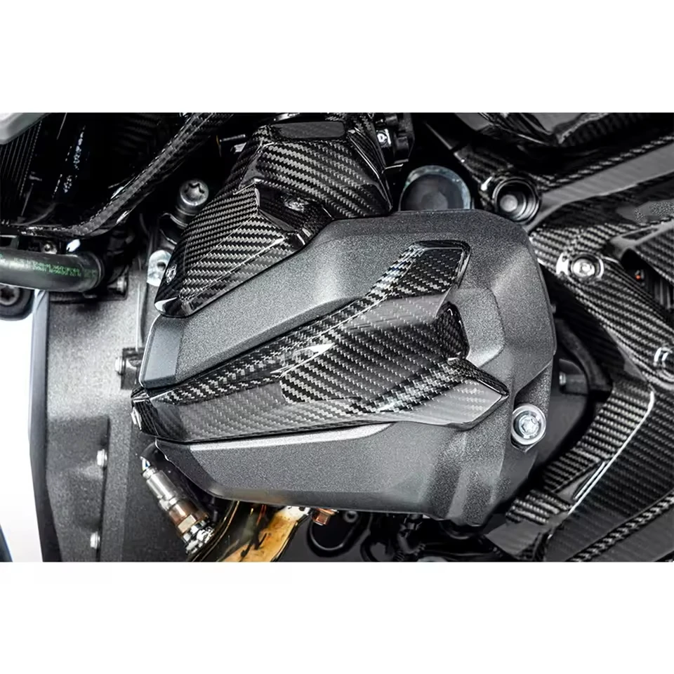 For BMW R1300GS Engine Guard Carbon R 1300 GS ADV Connector Cover Fuel Injector Cover Cylinder Head Cover Protector