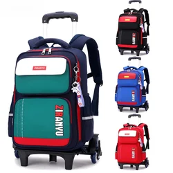 Rolling Backpacks for Primary School Children Trolley School Student Backpack Wheeled Bag Back To School Backpacks with Wheels