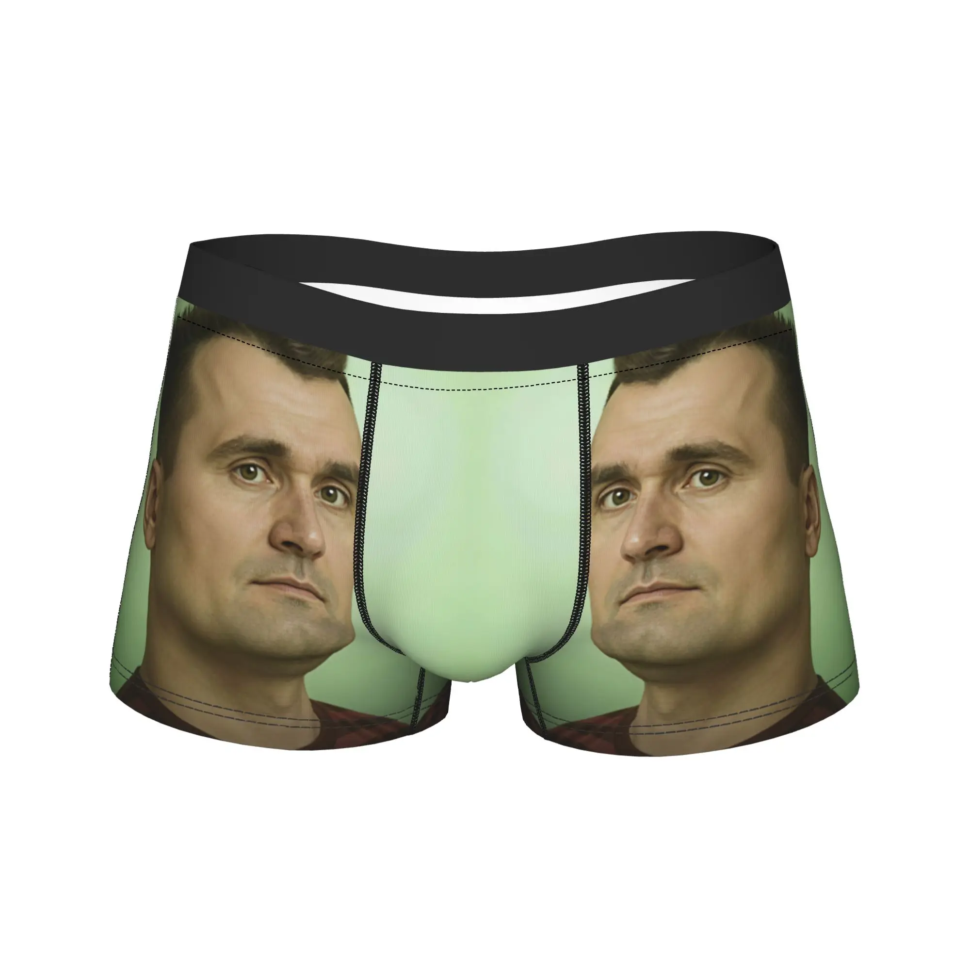 Charlie Kirk Portrait Vintage Meme Underwear  Print Trunk Quality Male Panties Breathable Boxer Brief Birthday Gift