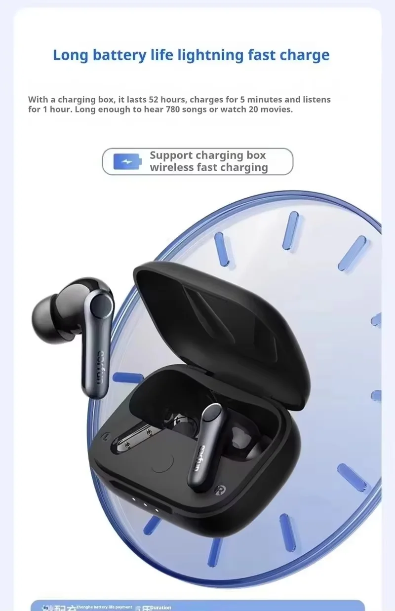 Earfun Air Pro 4 ANC سماعات أذن لاسلكية داخل الأذن بلوتوث نشط الحد من الضوضاء سماعات مخصصة مقاوم للماء ألعاب مرحبا فاي سماعات