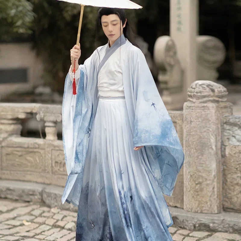 Traditionelles Hanfu-Kleid für Damen und Herren, alte chinesische Hanfu-Kleidung, Paar, Halloween, Cosplay-Kostüm, orientalischer Tanz, Herren und Damen