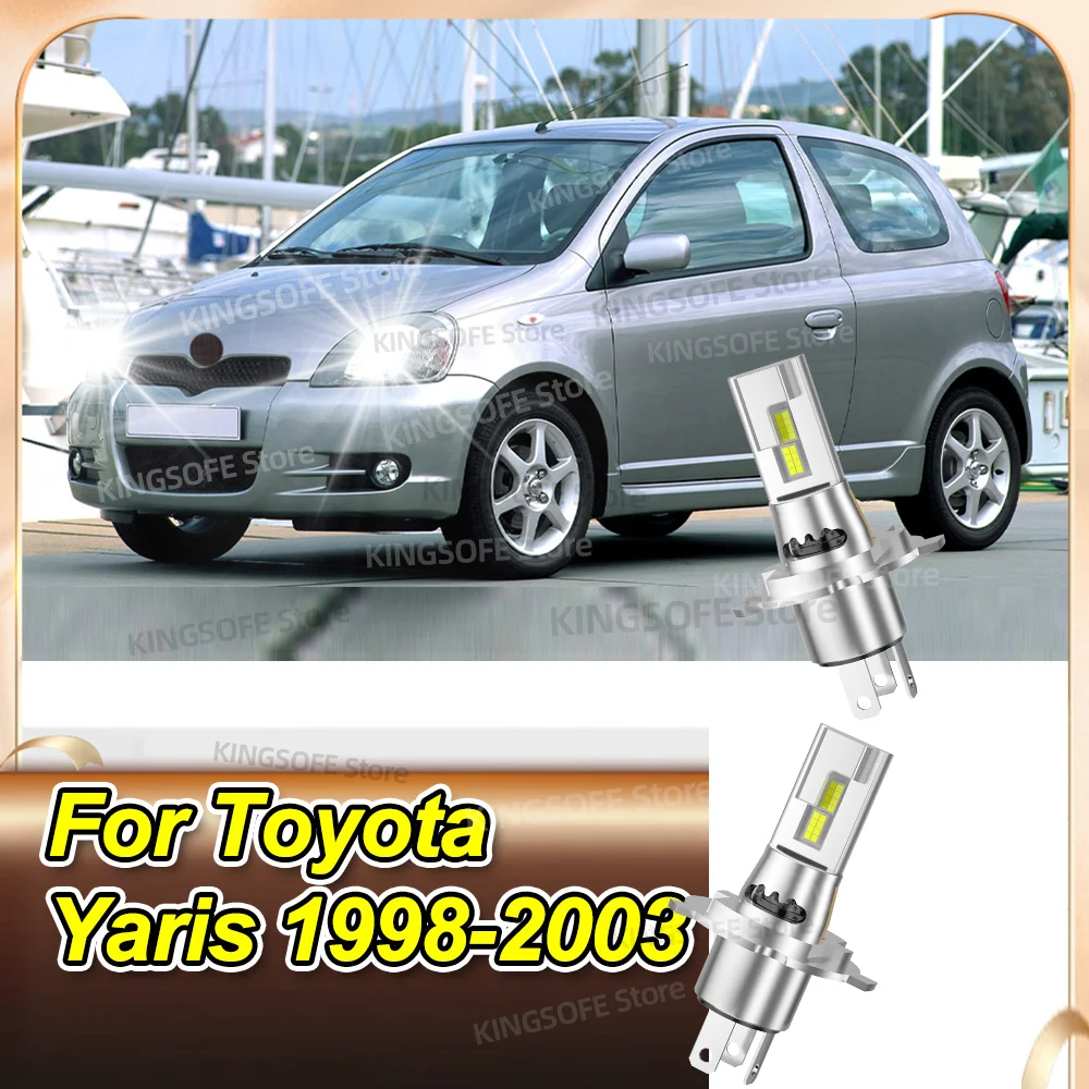 

LED Headlight530000LM Plug and Play Auto Lamp 6000K Wireless Turbo Light With Fan For Toyota Yaris 1998 1999 2000 2001 2002 2003