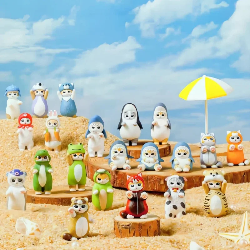 

Коллекционная фигурка Mofusand: Серия «Милые кошки-акулы» (Большая белая акула, Орка в костюме кошки) — Слепая коробка, ручная работа, кавайный декор для рабочего стола, подарок