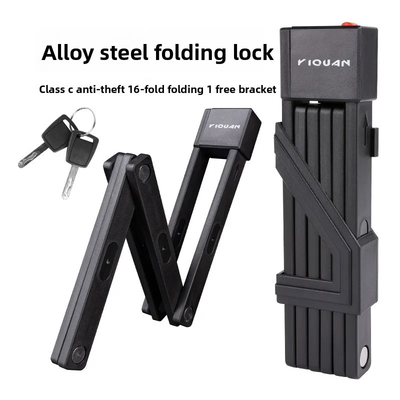 AliExpress TOOPRE Foldable Bicycle Lock Security Anti-theft Cycling Lock MTB Road Bicycle Accessories Scooter Electric Bike Chain Lock