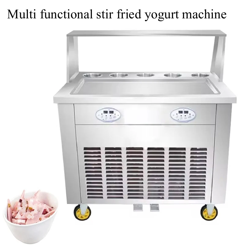 

Fry Ice Cream Maker Commercial Yogurt Frying Machine Fried Ice Cream Roll Machine Pot Stir-Fried Milk Roll Machine