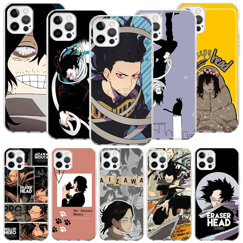 My Hero MHA Aizawa Shouta Phone Case For iPhone 16 15 Plus 11 14 Pro Max 13 12 Mini XS X 7 8 + SE Pattern Customized Couqe Cover