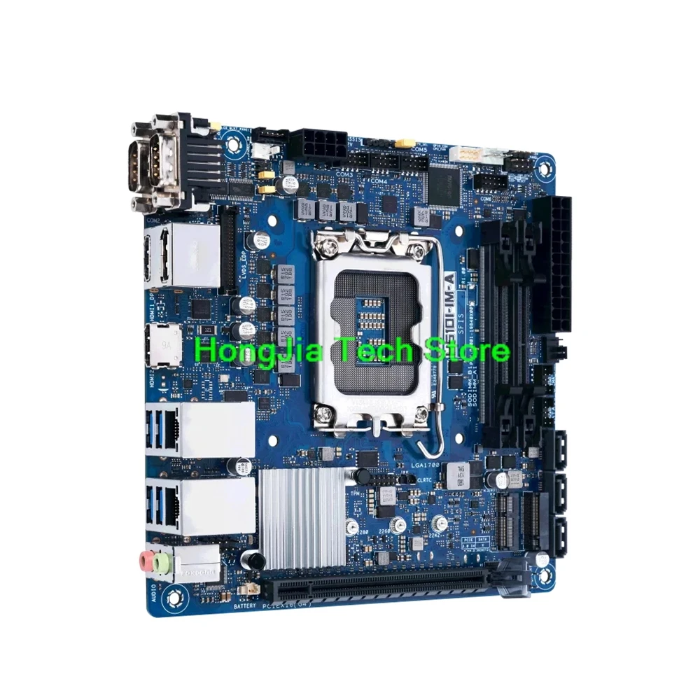 

H610I-IM-A Industrial Grade Industrial Control Computer miniITX17 * 17 Dual Net-work Port COM * 6 DC Motherboard