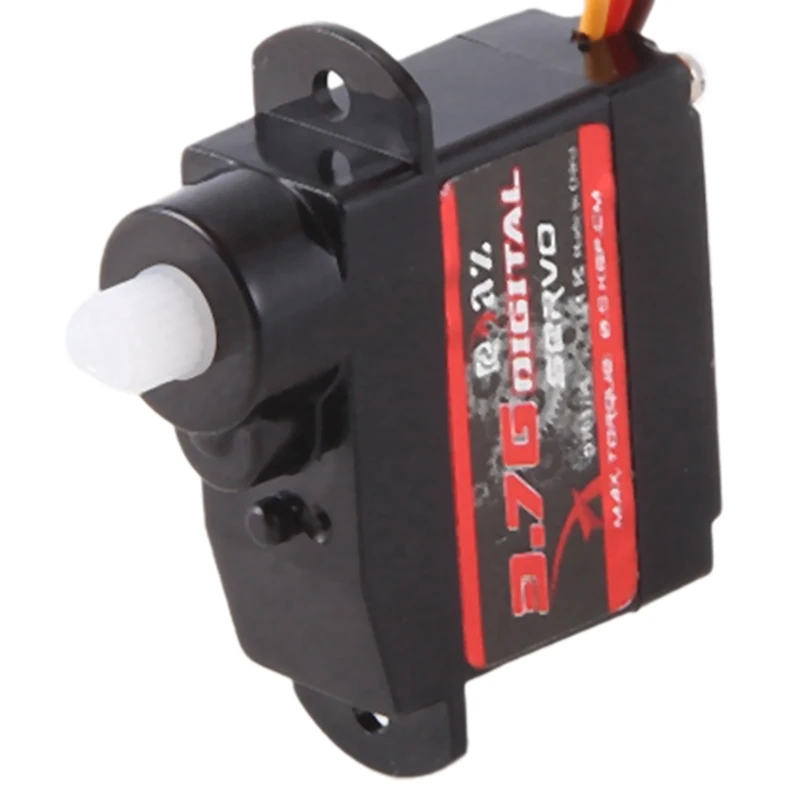 Servomotor Digital de alta velocidad para coche, barco y helicóptero a control remoto, engranaje de plástico, 3,7G, 1/16 1/18 1/24