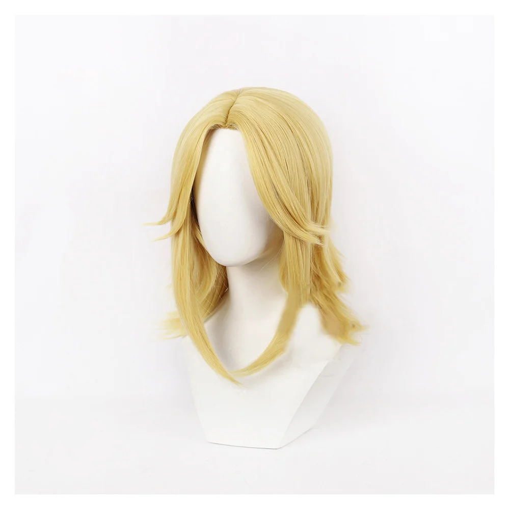 Johnny Joestar Cosplay Wig Heat Resistant Synthetic Hair Anime Costume Accessories Props for Men Women Carnival Halloween Party view 5