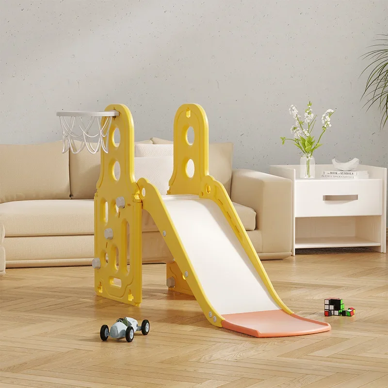 Children's Slide Indoor Home Baby Slide with Music Swing 3-in-1 Family Multi functional Playground