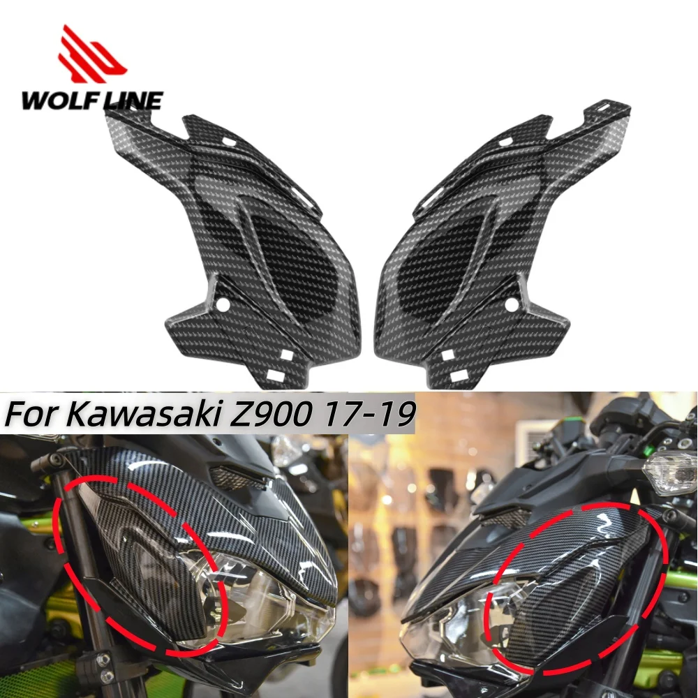 

Wolfline for Z900 Motorcycle Front Headlight Fairing Side Panel for Kawasaki z900 2017 2019 Injection Molding Moto Accessories