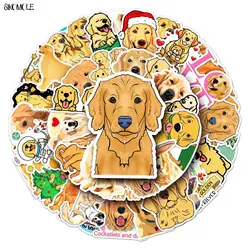 10/30/50PCS Cartoon Cute Golden Retriever Dog Stickers DIY Car Skateboard Laptop Motorcycle Graffiti Sticker Decals Kids Toys F5