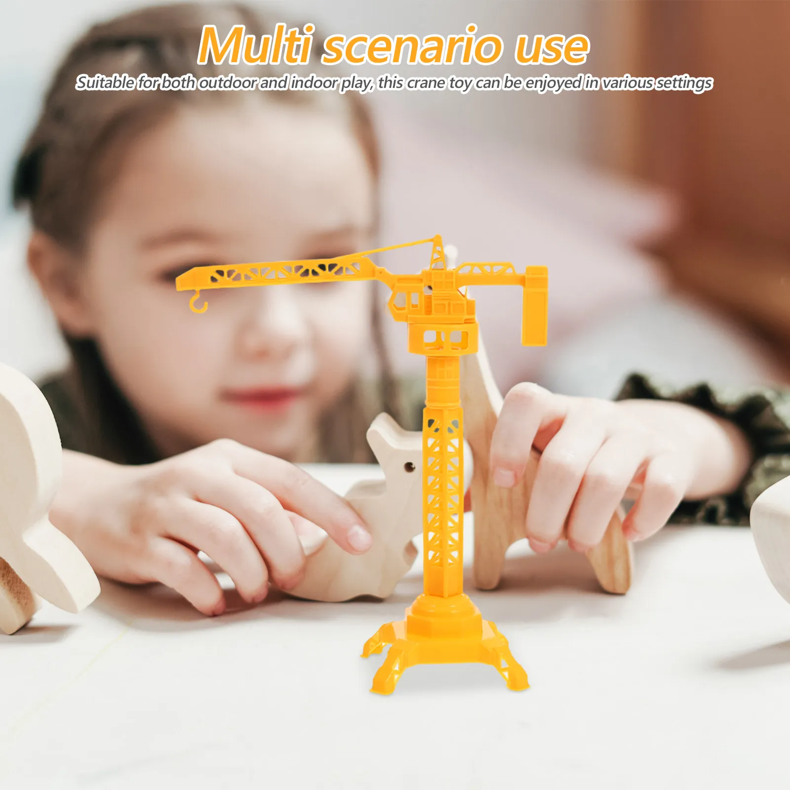 

10Pcs Children Engineering Crane Manual Lifting Tower Construction Vehicle Set Creative Educational Play Tower Crane Toy