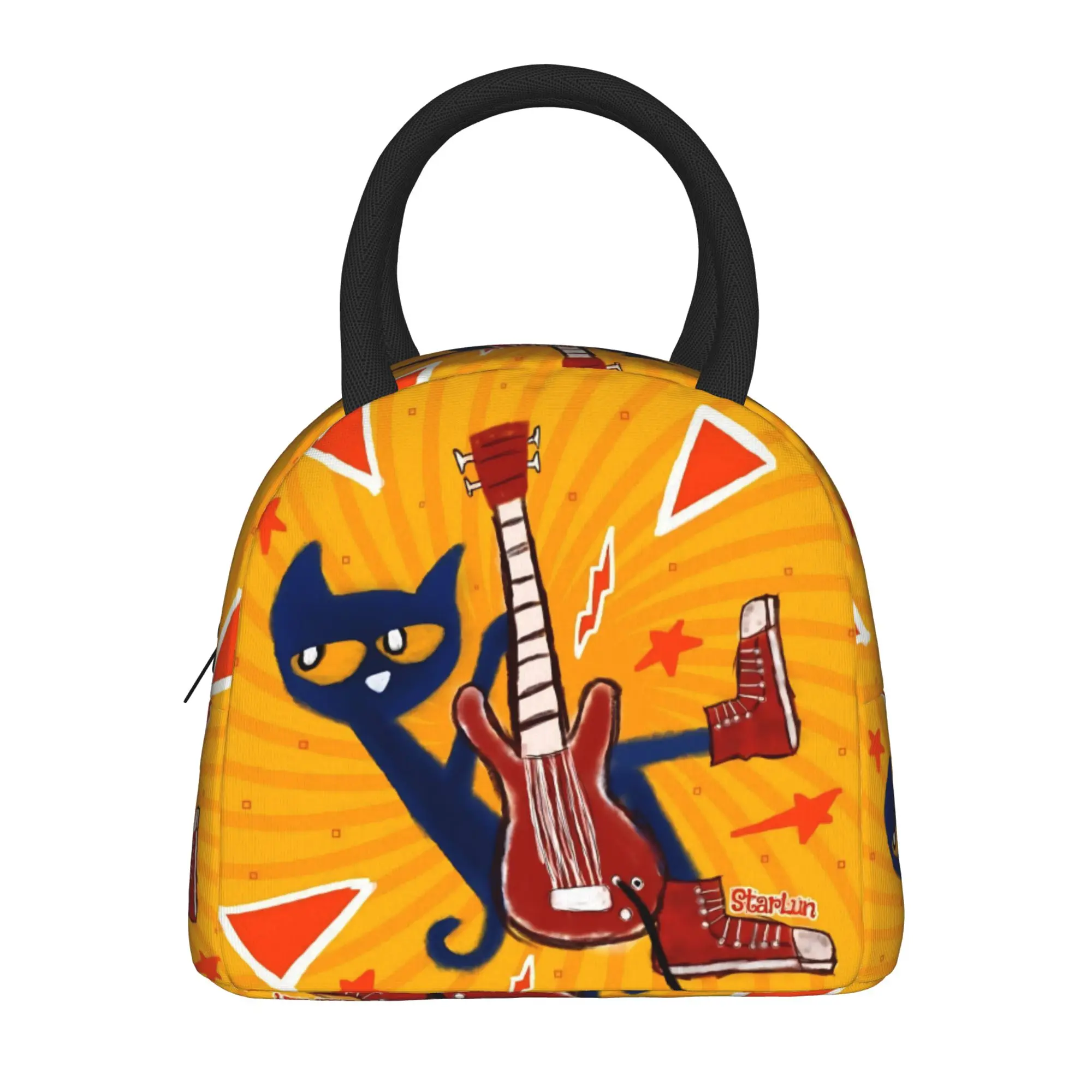 Pete The Cat Insulated Lunch Bag for Men Women  Storage Food Box Reusable Cooler Thermal Lunch Boxes For Travel