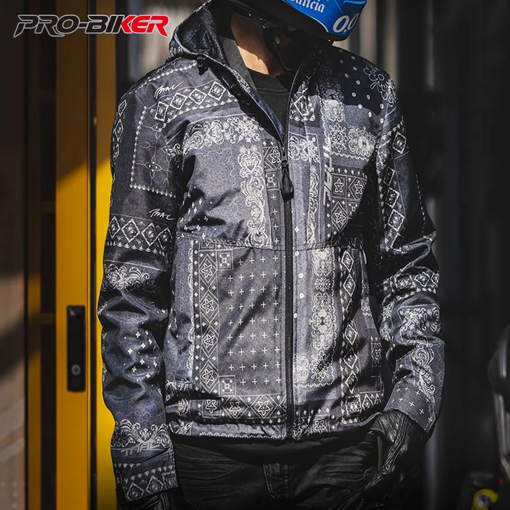 

Motorcycle Jacket Winter Cycling Wear Waterproof Men Four Seasons Warm Anti-Fall Motorcycle Commuter Wear