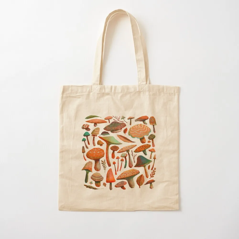 Mushroom Picking Tote Bag Women's beach bags Women's shopper bag supermarket folding bag