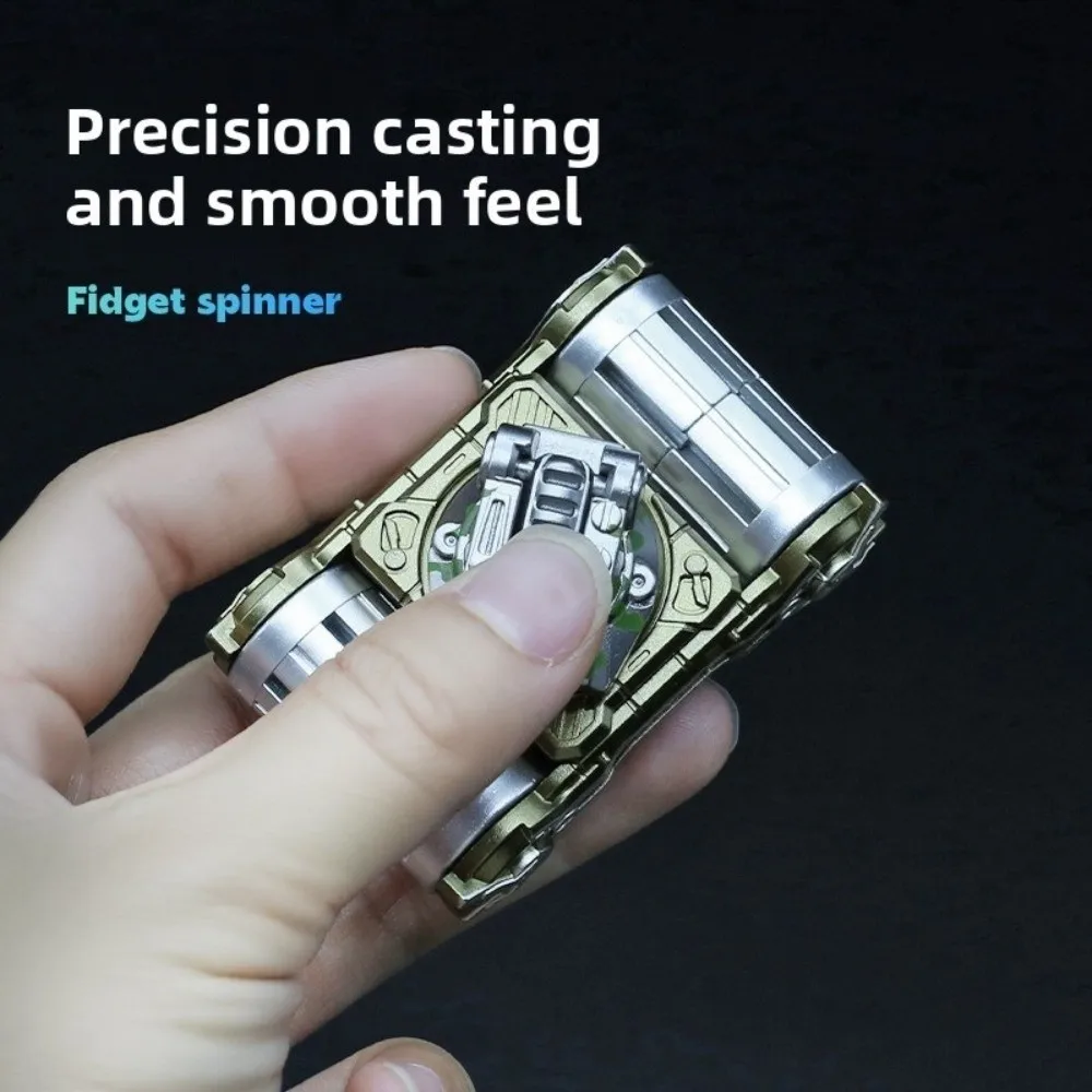 Fidget Spinner en forme de réservoir en plastique 360 °   Spinner à main rotatif, jouet Gyro à cliquet, soulage le Stress, Spinner anti-Stress pour enfants et adultes