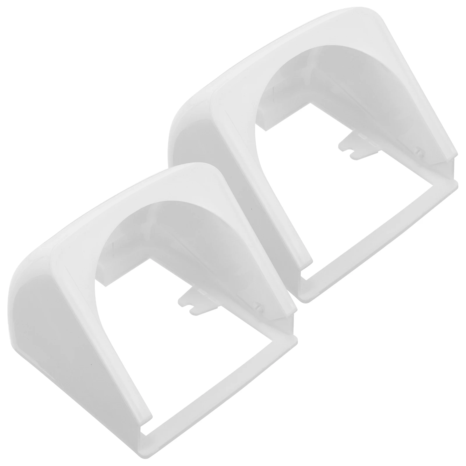 

2pcs Waterproof Socket Cover Outdoor Plug Weatherproof Outlet Protector Durable Pc Material Easy Installation Wall Socket Box