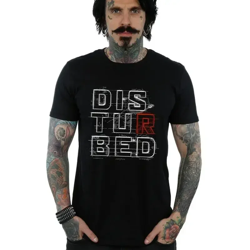 Disturbed Men's Stacked Text T-Shirt