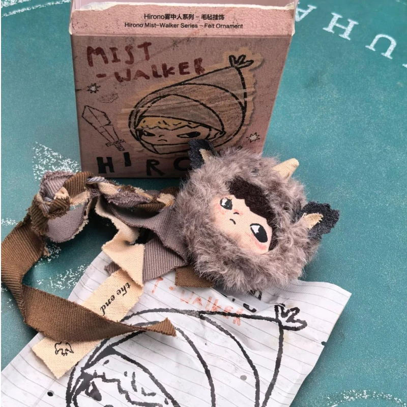 

Pop Mart Hirono the Mist Walker Series Felt Ornament Blind Box Keychain Bag Charm Surprise Gift for Fans Home Decor Trendy