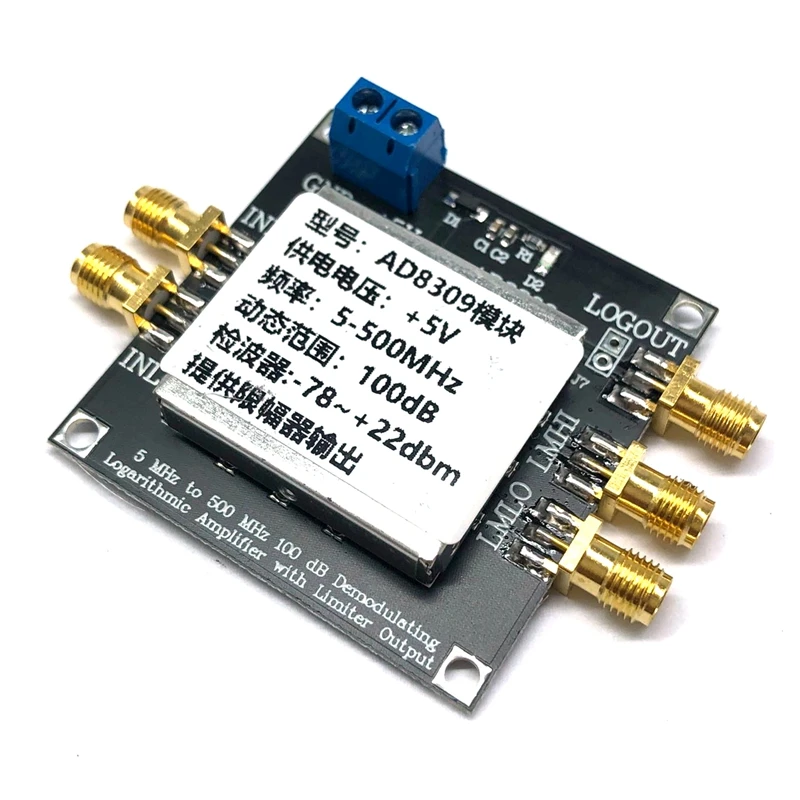 500MHZ Detector Logarithmic Amplifier,AD8309 100DB Dynamic Range Detector Limiting IF Amplifier With Limiting Output