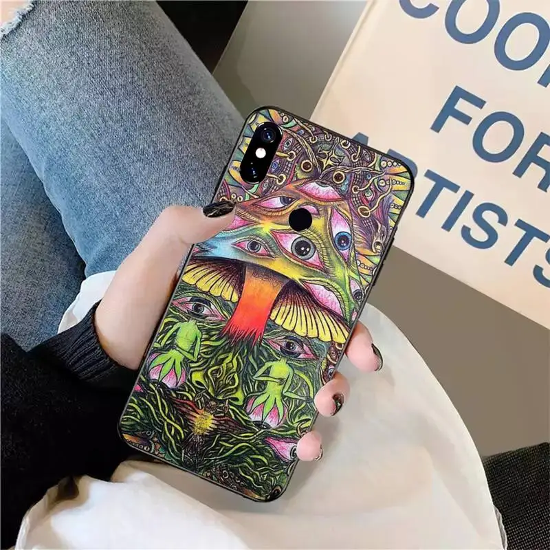 Trippy-Coque de téléphone à motif psychédélique pour Xiaomi, Redmi Note 12 11 7 8 9 10 E s i T X note ultra bery pro 5G 4G