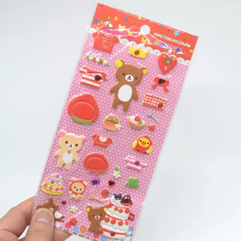 Rilakkumas Cute Little Bear Kawaii Stickers Scrapbooking Diy Journal Stationery Sticker Decoration Children\'s Birthday Gifts