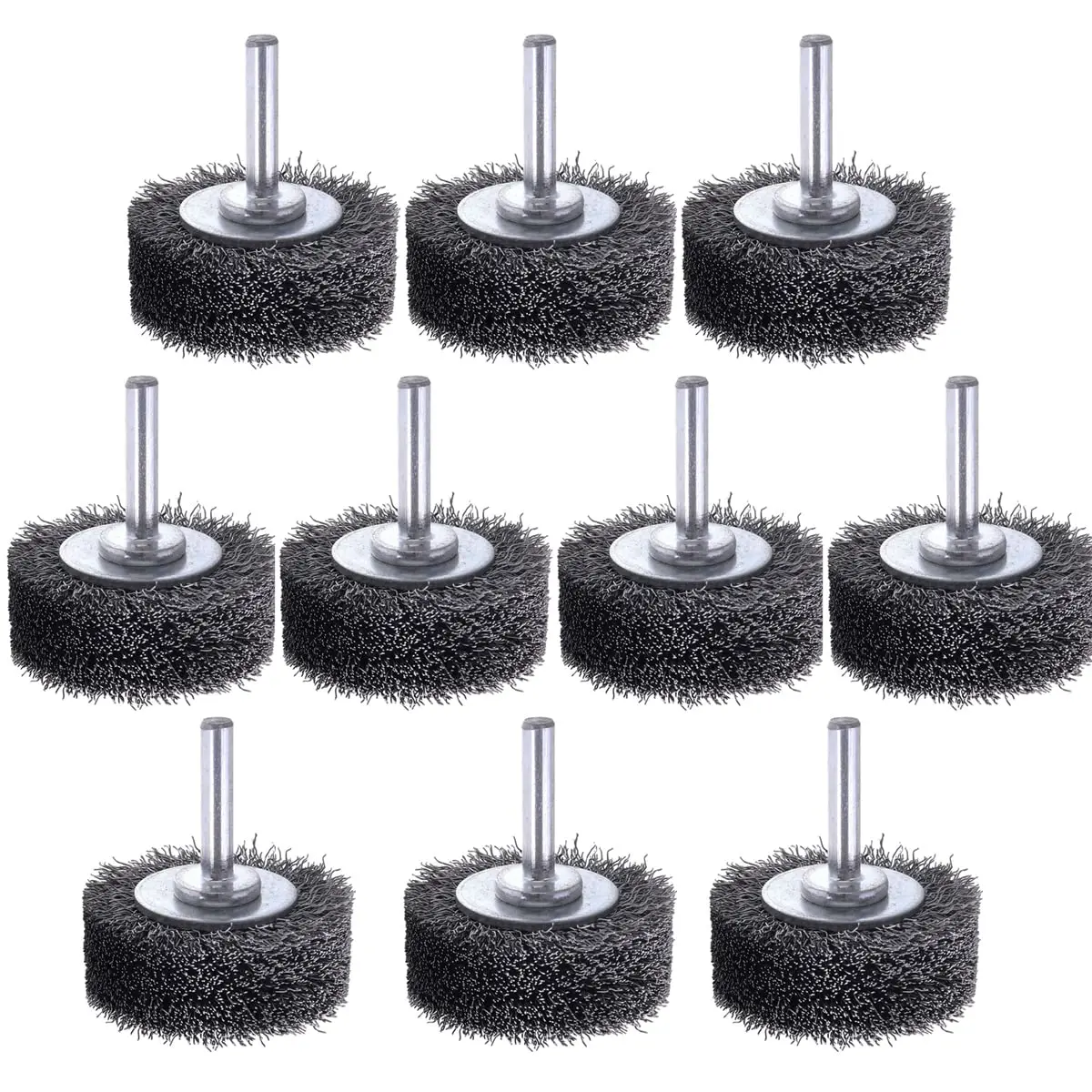 10/2PCS Wire Wheel Brush For Drill Attachment 2 Inch Heavy Duty Wire Brushes Removal Paint Rust and Corrosion Carbon Steel Wire