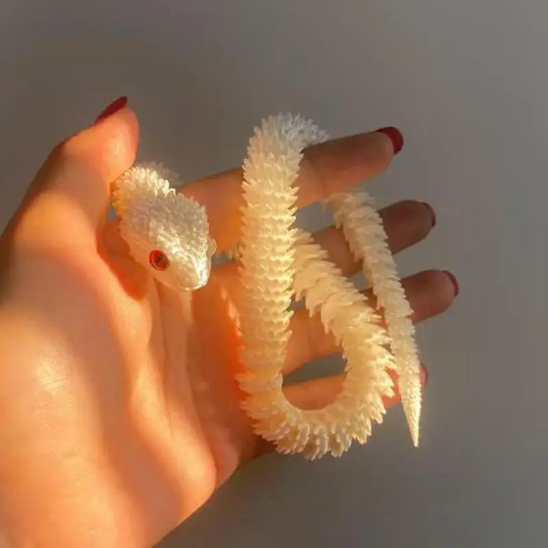 MOC 3D Printed Snake Animals Viper Toys Ornament Kids Gift