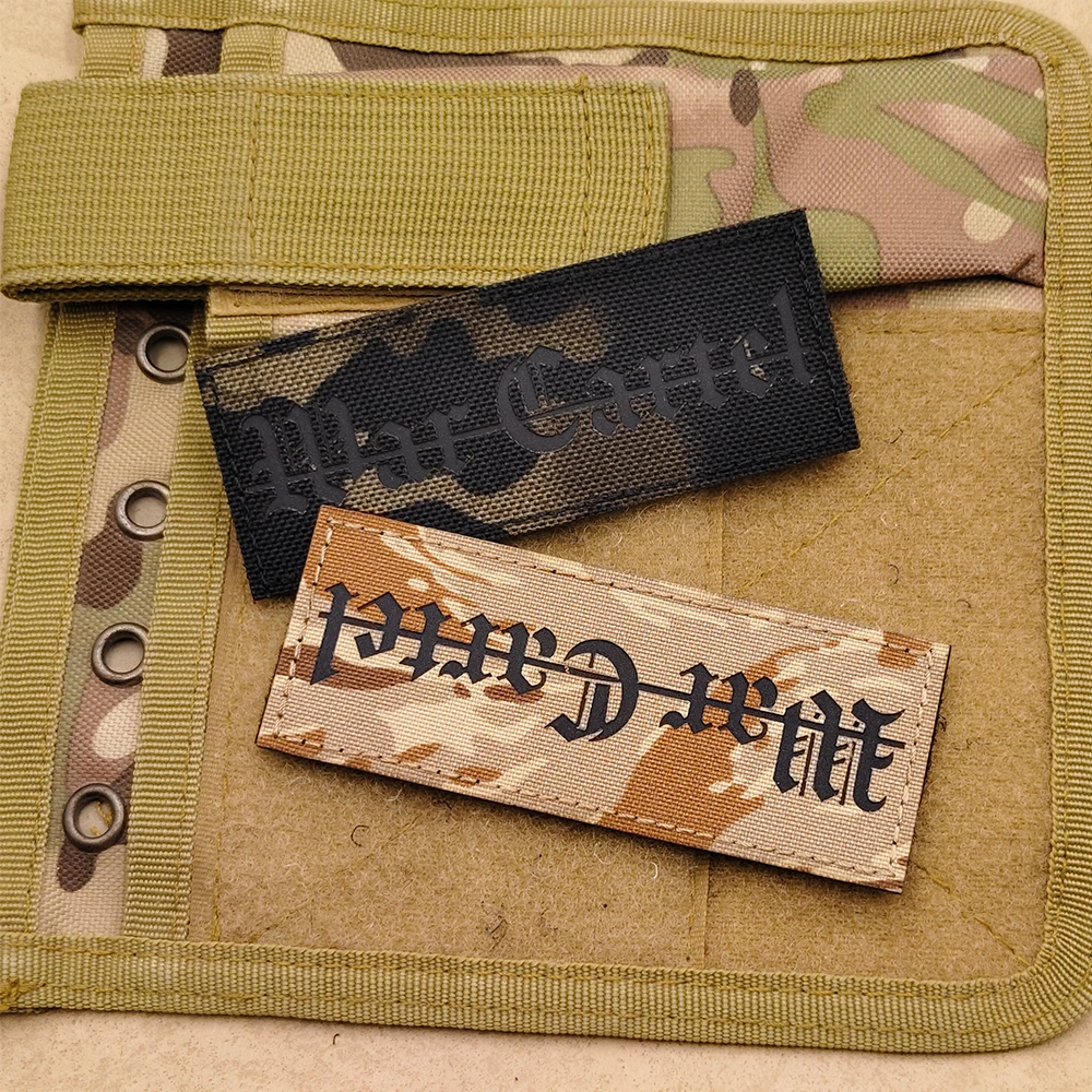 War Cartel Reflective IR Patches Laser-cutting Night Recognition Tactical Patches With Hook&Loop Backing For Jacket Shoulder