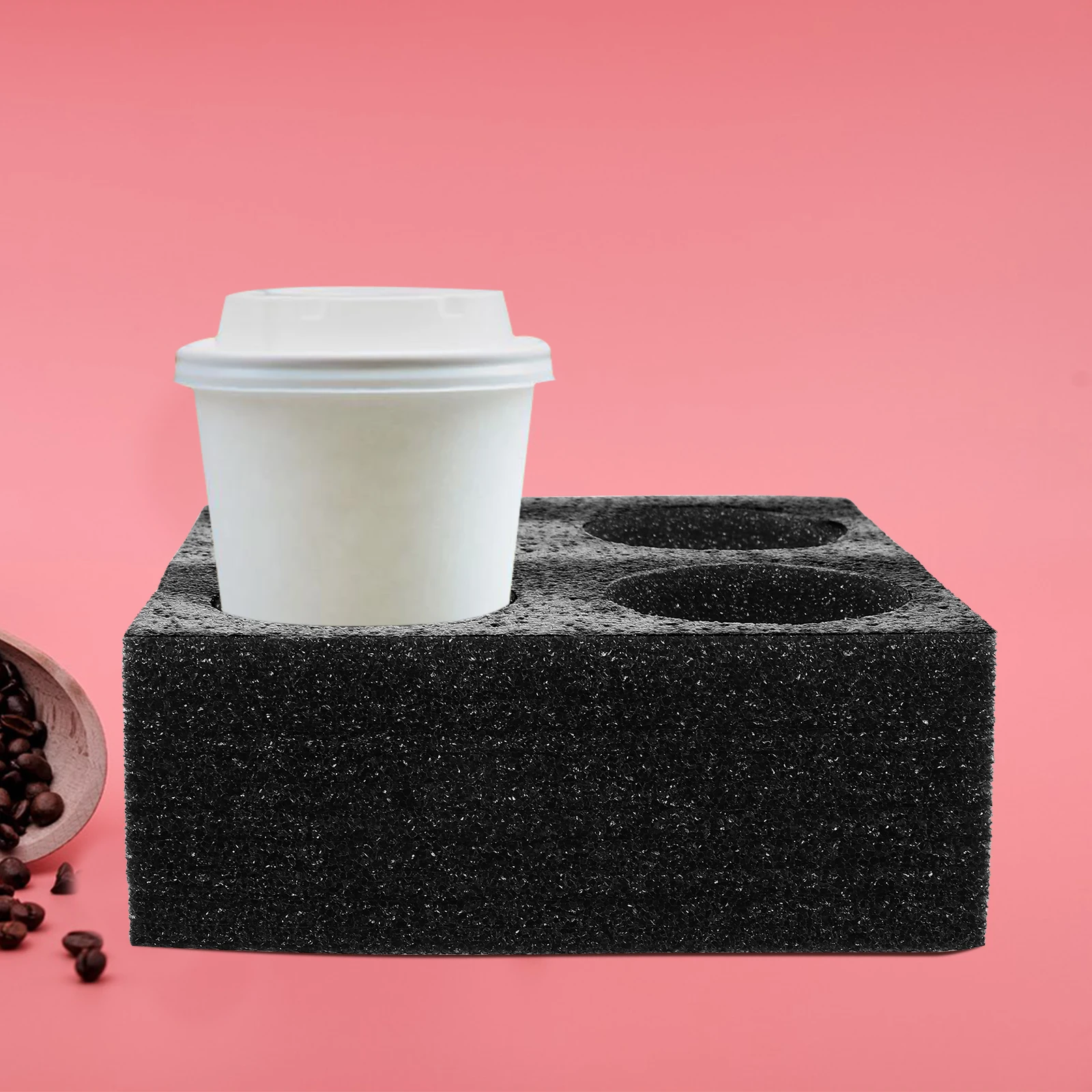 

Portable Lightweight Reusable Cup Holders Beverage Takeout Accessory 4 Slots Milk Tea Coffee Cup Trays For Commercial Use