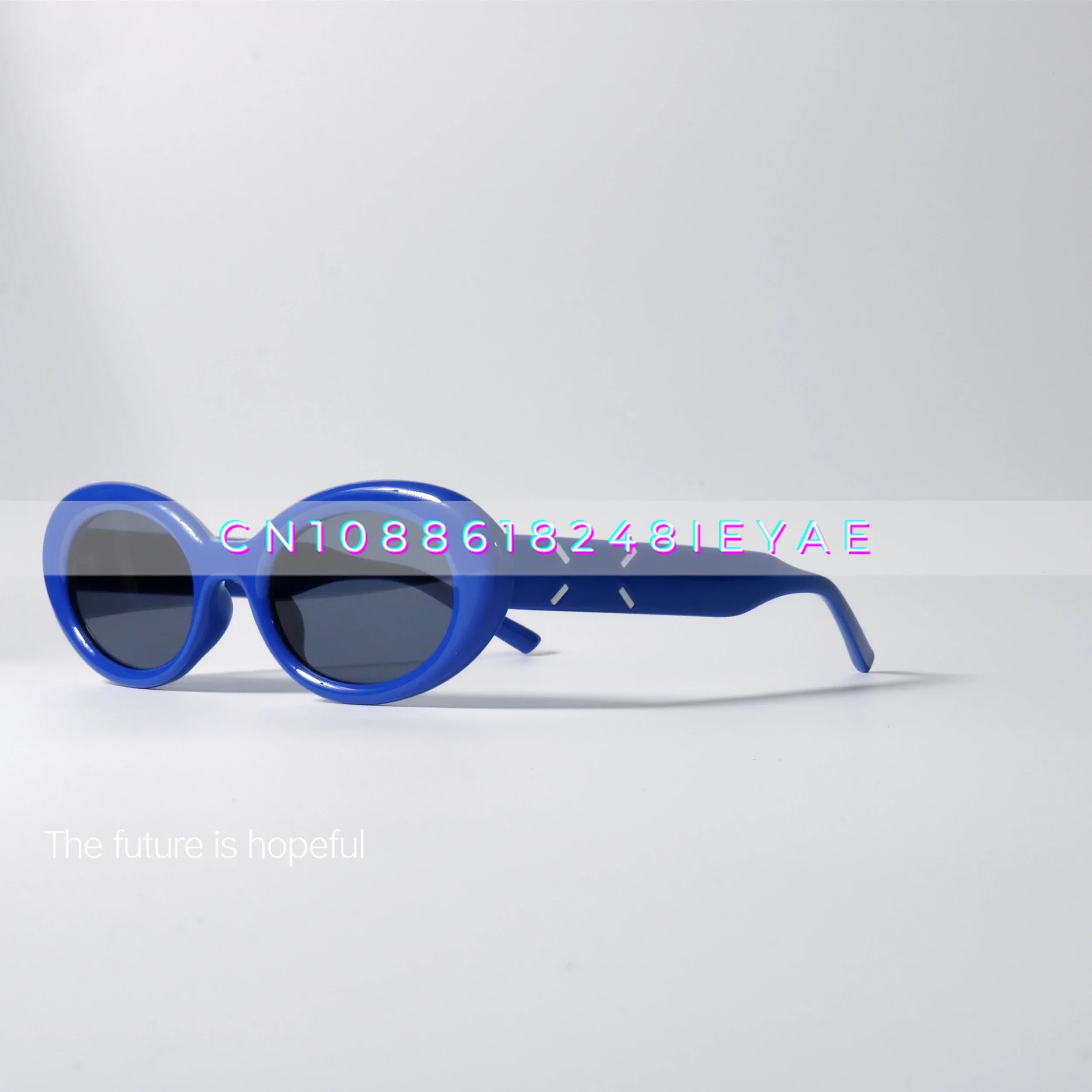 

Солнцезащитные очки Royal Blue в уличном стиле UV400 Овальные солнцезащитные очки с защитой от ультрафиолета