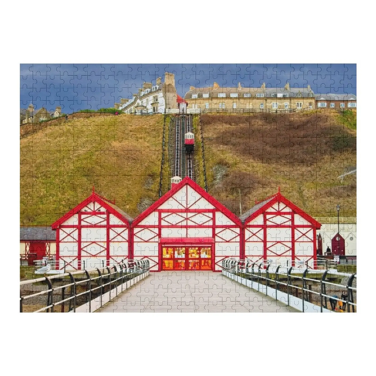 

Saltburn by the Sea Pier and cliff lift Jigsaw Puzzle Personalize Personalized For Kids With Personalized Photo Puzzle