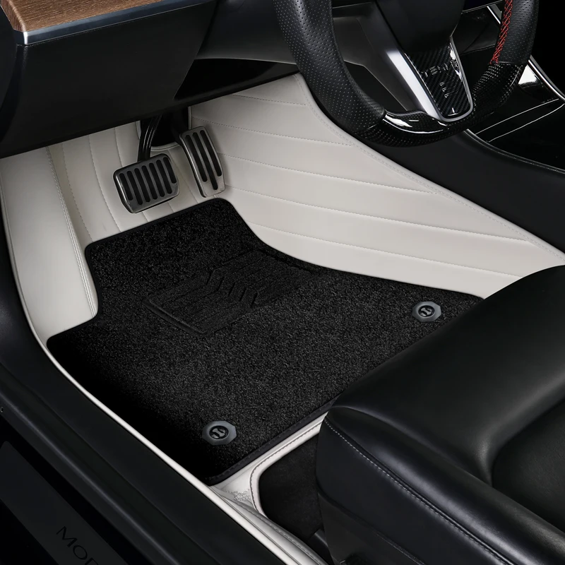 Tesla Model 3 Custom Fit Car Accessories Floor Mat Interior ECO Material For Tesla Model 3 Double Layers For Front and Rear Seat