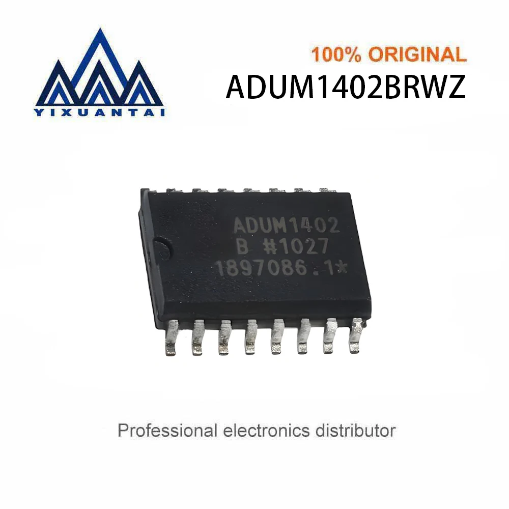 10pcs/Lot  ADUM1402BRWZ  ADUM1402BRWZ-RL  ADUM1402BRW  ADUM1402B  1402BRW【DGTL ISO 2.5KV GEN PURP 16SOIC】New and Original