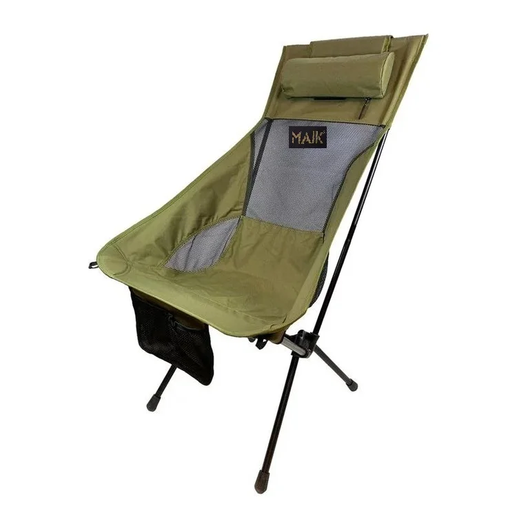 Heavy Duty High Chair Outdoor Camping Folding Camping Chair Custom Collapsible Beach Garden Chair