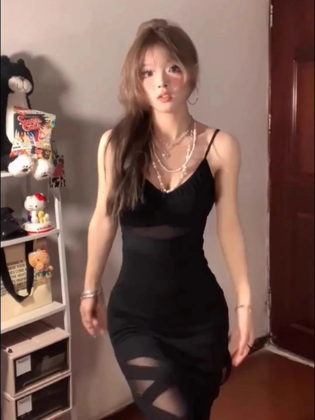 Dresses Sleeveless Womens Daily Winter Velvet Stand Neck Ribboned Slim-Fit Christmas Elegant Soiree Banquet Reception Multicolor