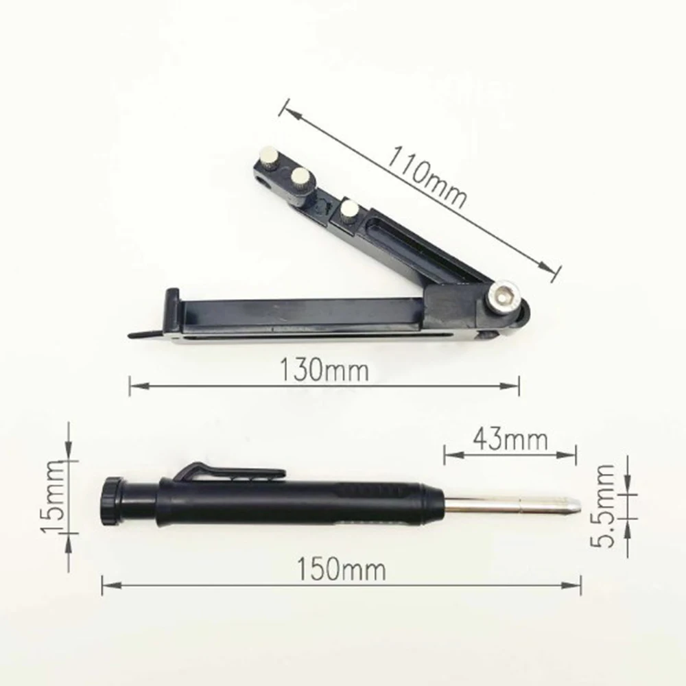 Multifunctioneel Schrijfgereedschap Timmerwerk Graffiti Lijn Meten Handgereedschap Scribe Tool Met Diepe Gat Potlood Contourmeter